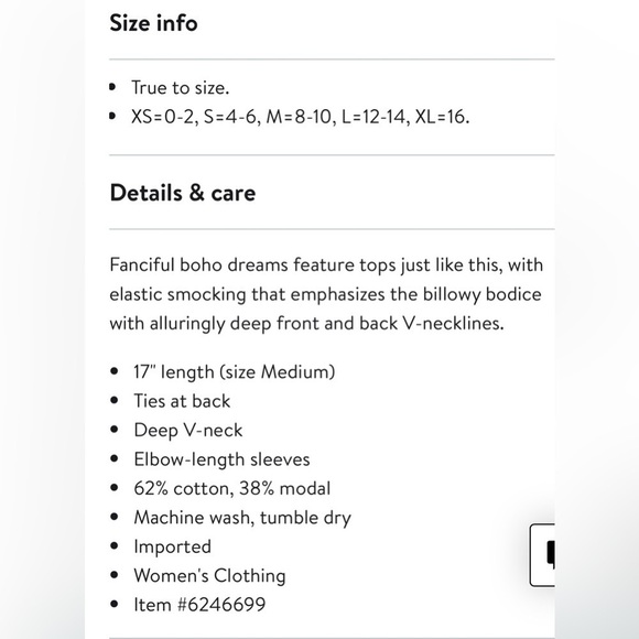 ⚠️SALE⚠️ Nwt Free People Next Vacay top - Picture 4 of 4